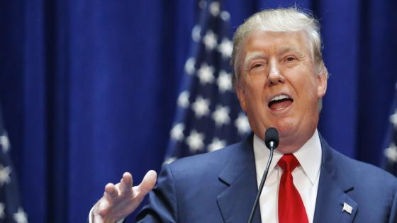 Real estate mogul Donald Trump announces his bid for the presidency in the 2016 presidential race during an event at the Trump Tower on the Fifth Avenue in New York City on June 16, 2015. Trump, one of America's most flamboyant and outspoken billionaires, threw his hat into the race Tuesday for the White House, promising to make America great again. The 69-year-old long-shot candidate ridiculed the country's current crop of politicians and vowed to take on the growing might of China in a speech launching his run for the presidency in 2016. "I am officially running for president of the United States and we are going to make our country great again," he said from a podium bedecked in US flags at Trump Tower on New York's Fifth Avenue. The tycoon strode onto the stage after sailing down an escalator to the strains of "Rockin' In The Free World" by Canadian singer Neil Young after being introduced by daughter Ivanka. His announcement follows years of speculation that the man known to millions as the bouffant-haired host of American reality TV game show "The Apprentice" would one day enter politics. Trump identifies himself as a Republican, and has supported Republican candidates in the past. But in his announcement speech he did not explicitly say if he was running for the party's nomination or as an independent.AFP PHOTO/ KENA BETANCUR (Photo credit should read KENA BETANCUR/AFP/Getty Images)